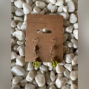 Green Beaded Earrings